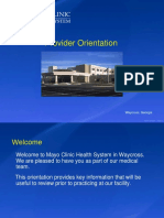 Provider Orientation Online