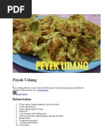 Resep Peyek Udang Kecil