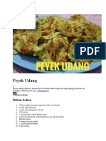 Resep Peyek Udang Kecil