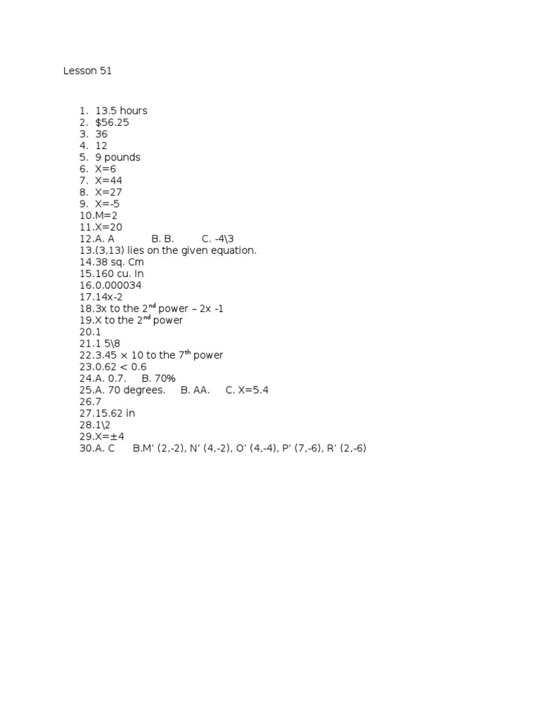 Lesson 51 | PDF
