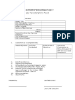 Project Completion Report Format