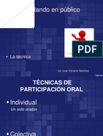 04 Tecnicas de Participacion Oral Jvs 2016 Discurso