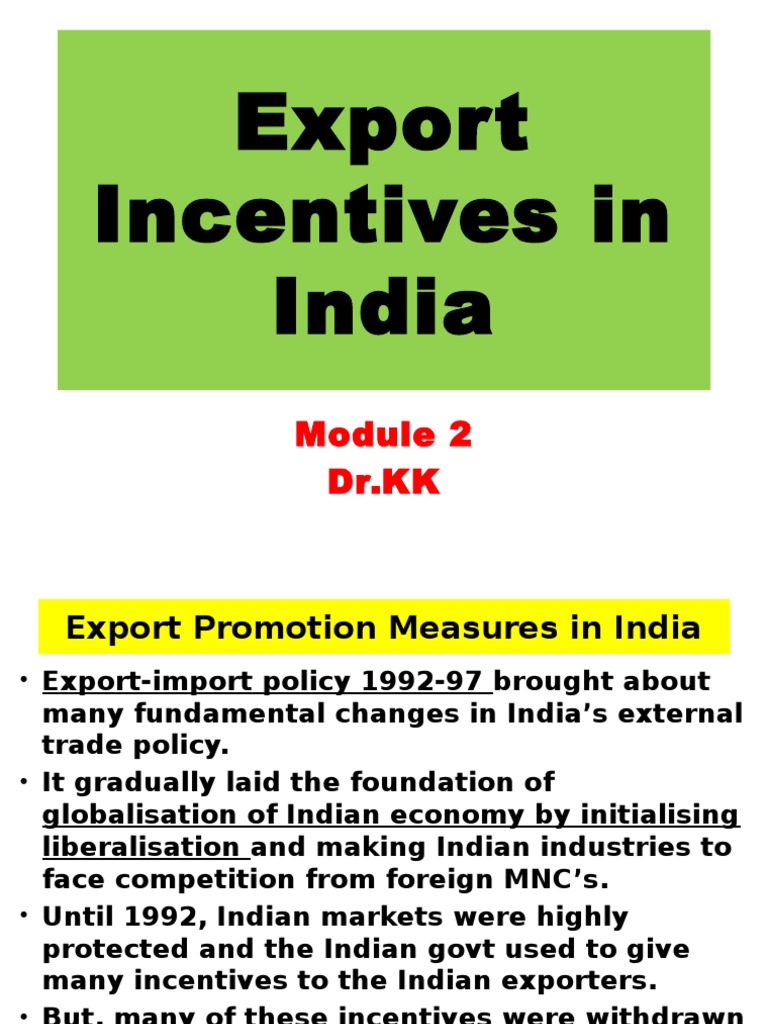 Indias Zero Duty Export Strategy A Winning Formula - 4v1n24e