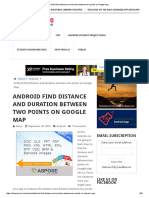 Android Find Distance and Duration Between Two Points On Google Map