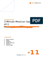 3-Minute Mexican Spanish S1 #11 Master The Currency: Lesson Notes