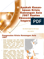 Presentation Apakah Kesan-Kesan Krisis Kewangan Asia 1997 Keatas Ekonomi Negara-Negara ASEAN