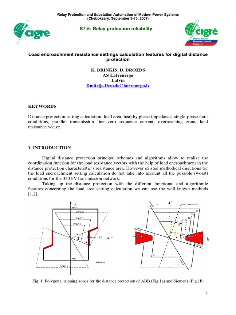 Load Encroachment Resistance Settings Calculation Features for Digital