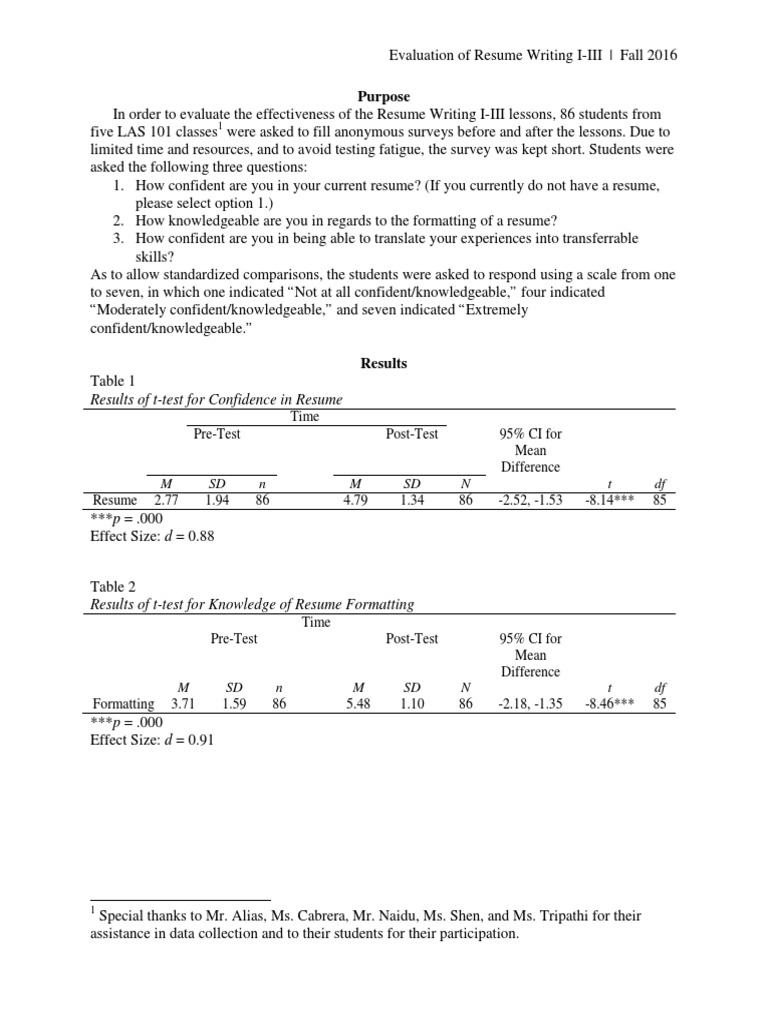 Evaluation Results PDF Student's T Test Survey Methodology