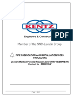 Pipe Fabrication and Installation Work Procedure Rev-01