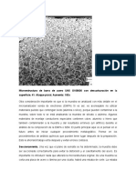 La 3 Microestructura de Barra de Acero UNS G108000 Con Descarburación en La Superficie