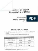 Presentation On Capital Restructuring of CPSEs - 21.10.2016