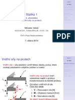 Statika - Vnitřní síly na prutech