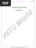 Operating Systems Lab Manual