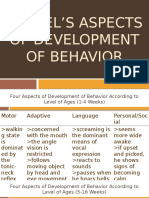 Gessel's Aspects of Development of Behavior