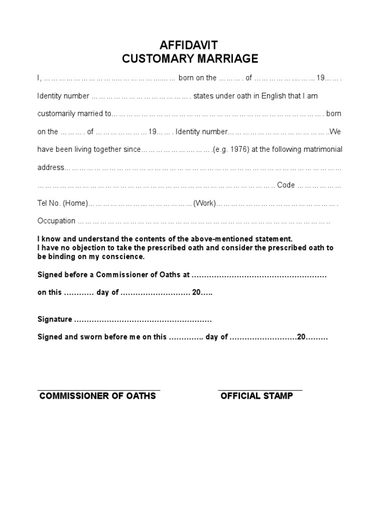 Can Customary Marriage Be Registered