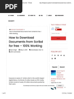 Download How to Download Documents From Scribd for Free - 3 Tricks by Madison SN333956363 doc pdf