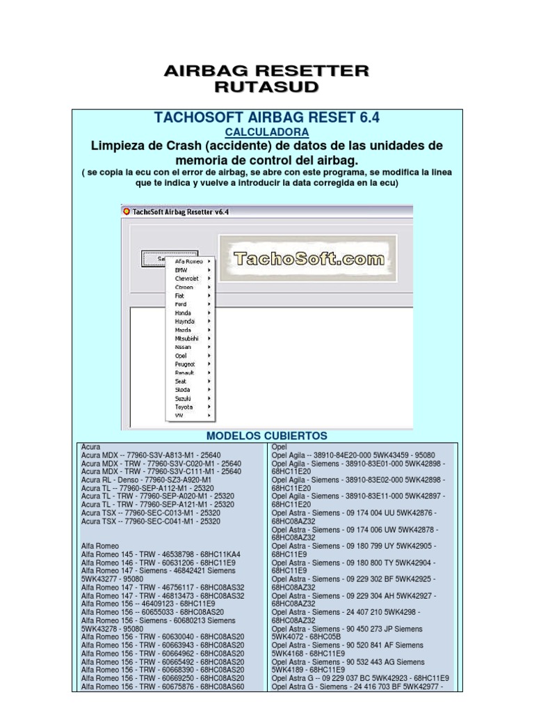 Airbag Resetter | PDF | Toyota | Chevrolet