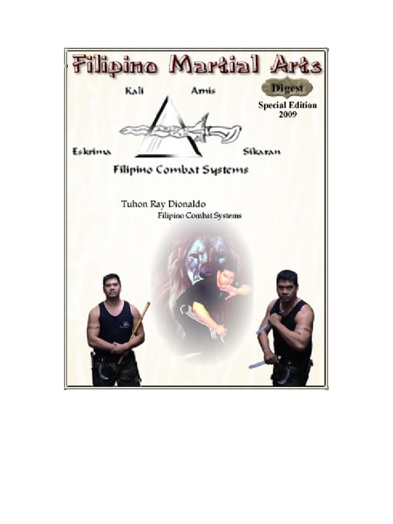 Special Edition in Escrima Deadly Martial Art of Filippines PDF PDF