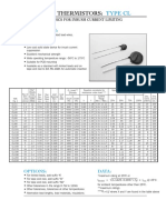 NTC Thermistors:: Type CL