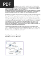 Physiological Process of Reading