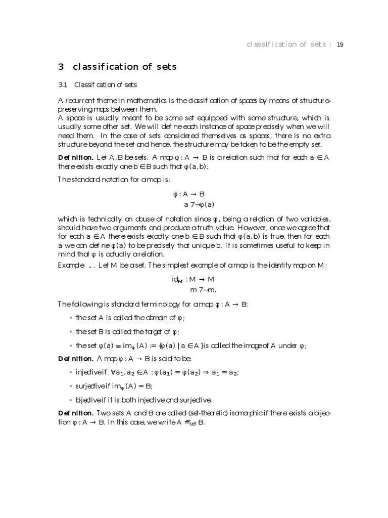Classification of Sets in Mathematics | PDF | Teaching Methods ...