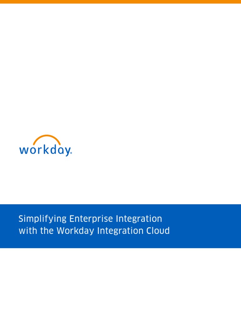 Workday Integration On Demand Whitepaper Official Cloud Computing Enterprise Resource Planning