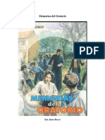 Memorias Del Oratorio - San Juan Bosco