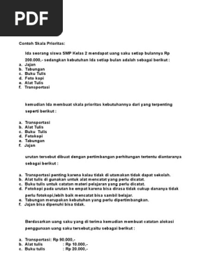 Skala Prioritas Siswa Pdf