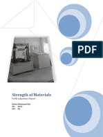 Strength of Materials: Forth Laboratory Report