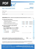ACQ-5 Asthma Control Questionnaire | PDF