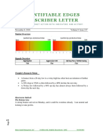 Quantifiable Edges Subscriber Letter: Market Overview