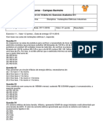 Exercício - 11 - Instalações Elétricas I - 02 2016 Pitágoras