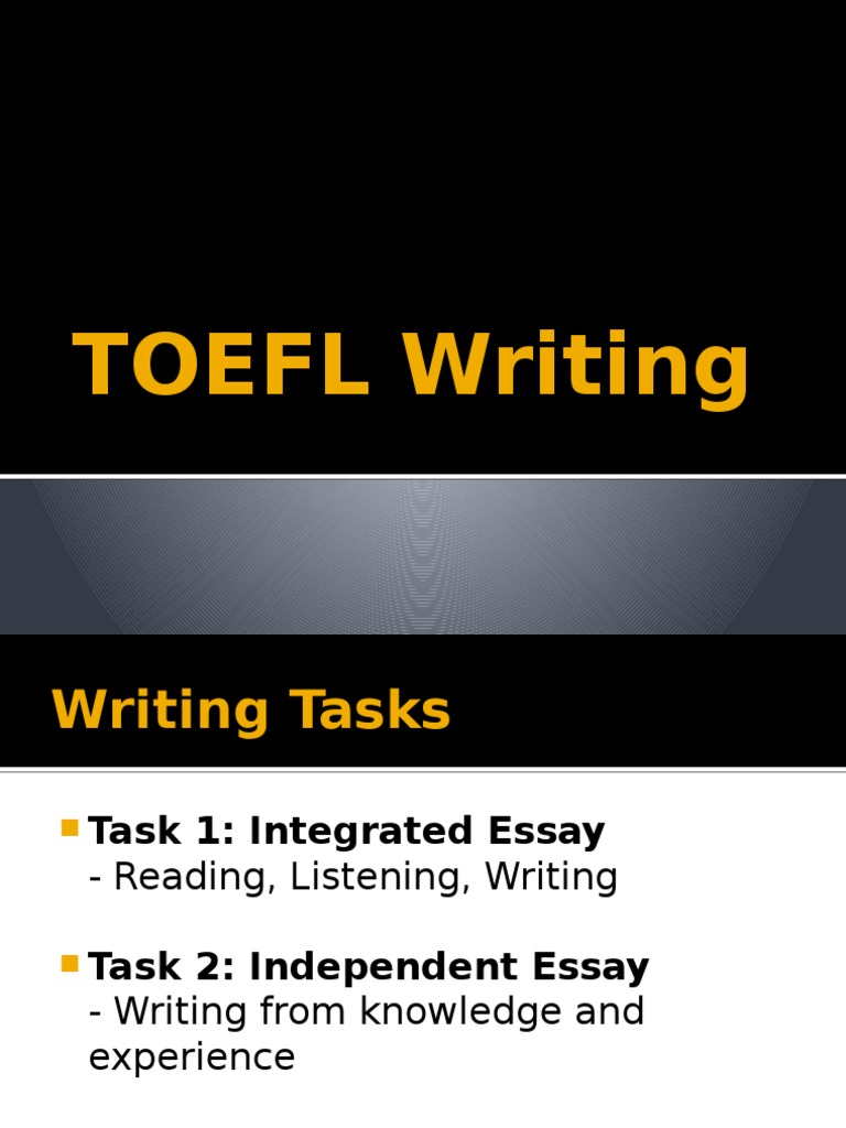 TOEFL Writing | PDF