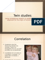 Twin Studies - Genetics