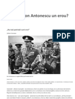 A Fost Ion Antonescu Un Erou ?