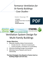 High Performance Ventilation for Multi-family Buildings