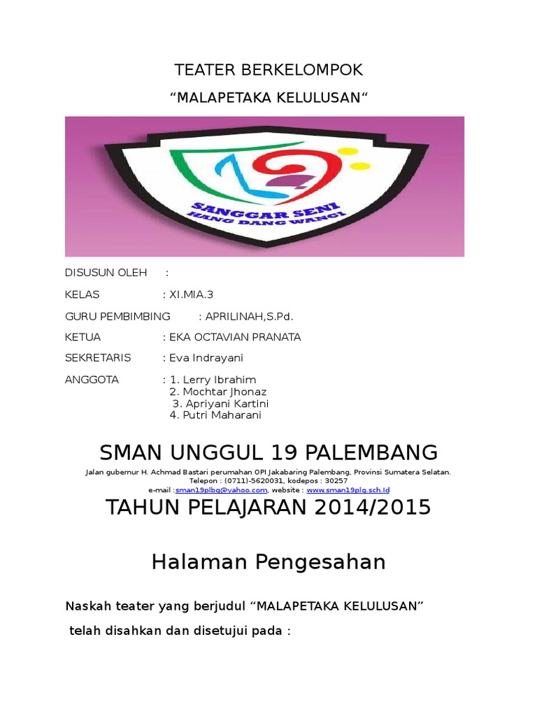 Makalah Seni Budaya, Teater