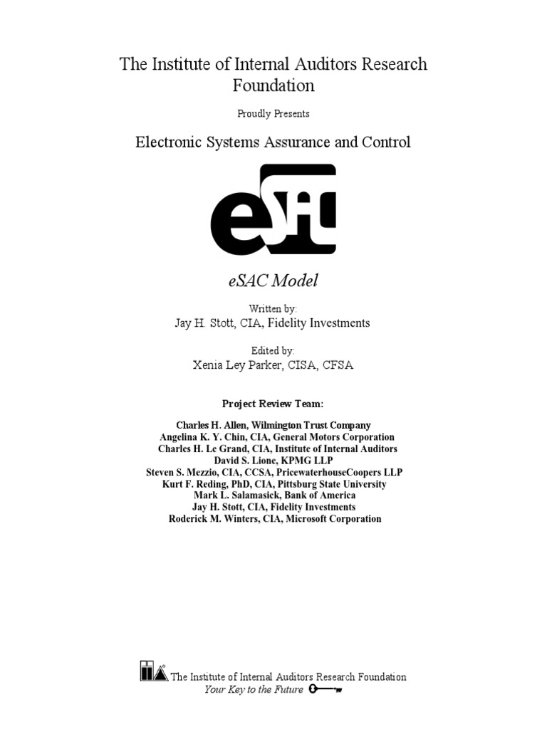 eSAC Model for Internal Auditors | PDF | Computer Security | Security