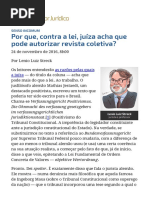 ConJur - Por Que, Contra a Lei, Juíza Acha Que Pode Autorizar Revista Coletiva