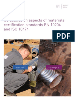 Guidelines On Aspects of Materials Certification Standards EN 10204 and ISO 10474