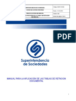 Guía aplicación TRD Superintendencia