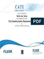 Fluor Operating System Requirements (OSR) : Martin Jose Danze