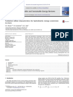 Turbulent in Flow Characteristics for Hydro Kinetic Energy Conversion