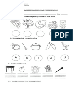 Evaluacion Formativa Letra M L