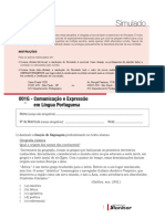 Simulado - Comunicação e Expressão Em Língua Portuguesa
