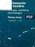 PAVIS, P. - Diccionario Del Teatro - Dramaturgia Estetica Semiologia Tomo 02 (L-Z) PDF