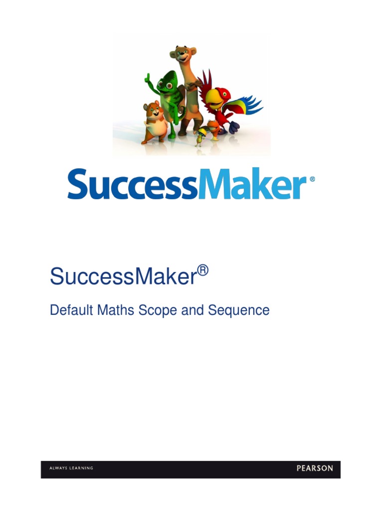 SuccessMaker Default Maths Scope and Sequence | PDF | Shape | Subtraction
