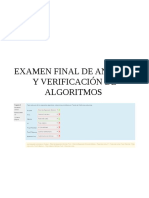 Examen Final Analisis y Verificacion de Algoritmos