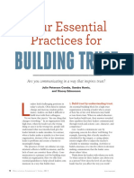 Four Essential Practices For Building Trust