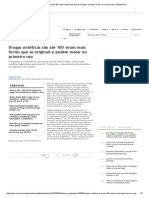 Drogas Sintéticas São Até 100 Vezes Mais Fortes Que as Originais e Podem Matar No Primeiro Uso _ Saúde Plena